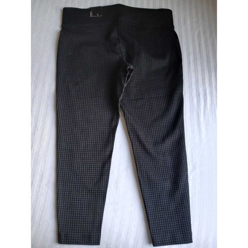 Torrid Pants 1x Pixie Mini Check Ponte Slim Leg Grunge Stretch Capule Corp New